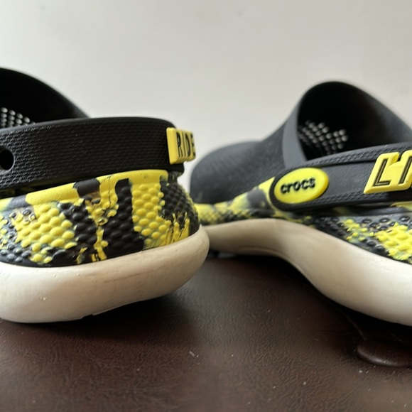 Crocs, LiteRide, Yellow & Black, size M6/W8. Previously worn but great condition - Picture 10 of 10